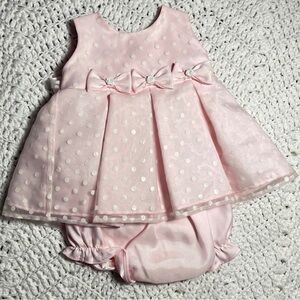 Vintage La Princess Infant Girl’s Pink Special Occasion Dress Size 3-6M